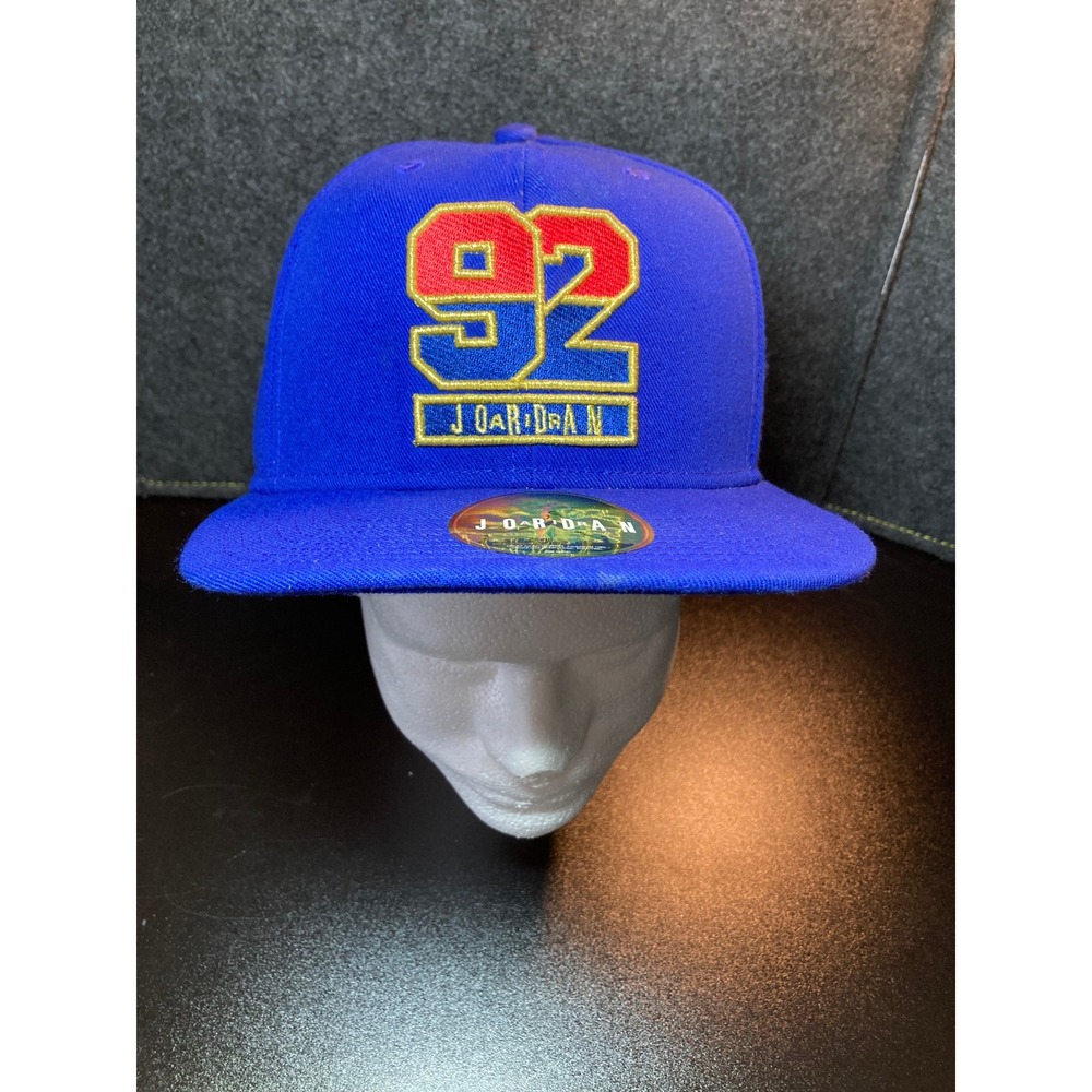Air Jordan Brand 92 Snapback Hat Royal Blue‎ Embroidered Jumpman Rare Adjustable